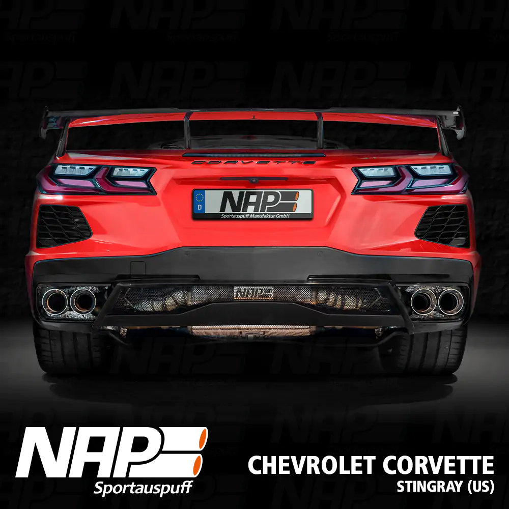 NAP Klappenauspuff passend für Corvette C8 Stingray (US & EU)