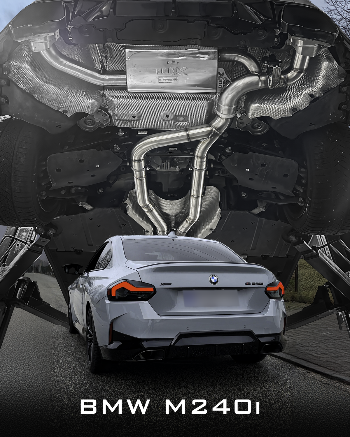 EGO-X Abgasanlage 3,5" BMW M240i G42, (mit ECE*)