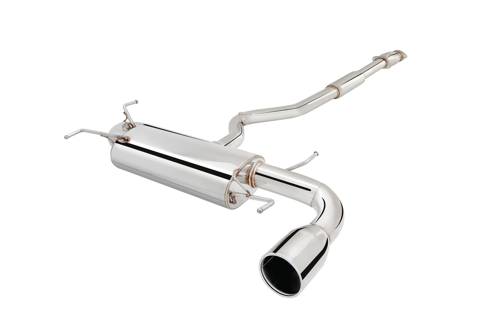 XFORCE Abgasanlage Subaru Impreza WRX Hatch 07–11 – Edelstahl, poliert