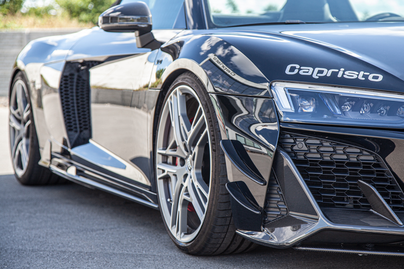 Capristo Carbon Frontfinnen Set Audi R8 Facelift Vollcarbon glanzlackiert