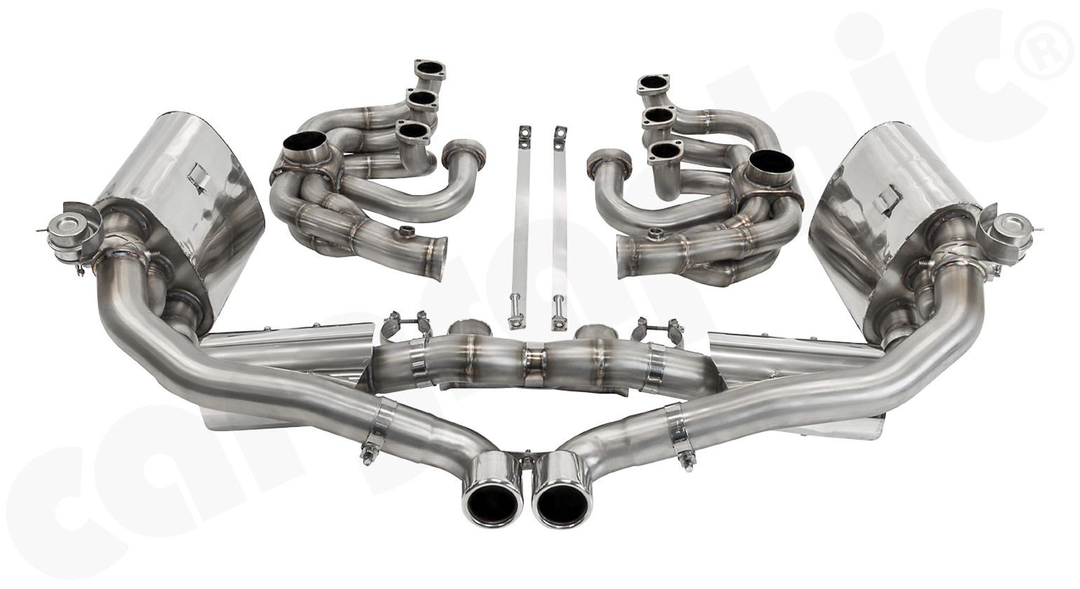 Cargraphic Abgasanlage Porsche 993 ID45 Heizung Katalysator Klappen Sound/Super Sound