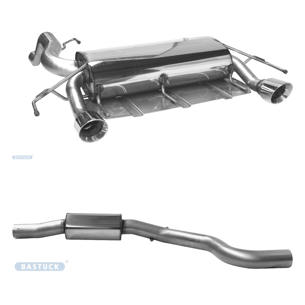 Bastuck Komplettanlage Twin – Opel Corsa Corsa E OPC