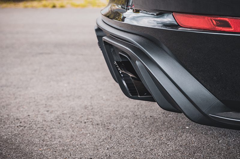 Capristo Klappenauspuff Porsche 718 GT4 RS CES-3 schräge Endrohre