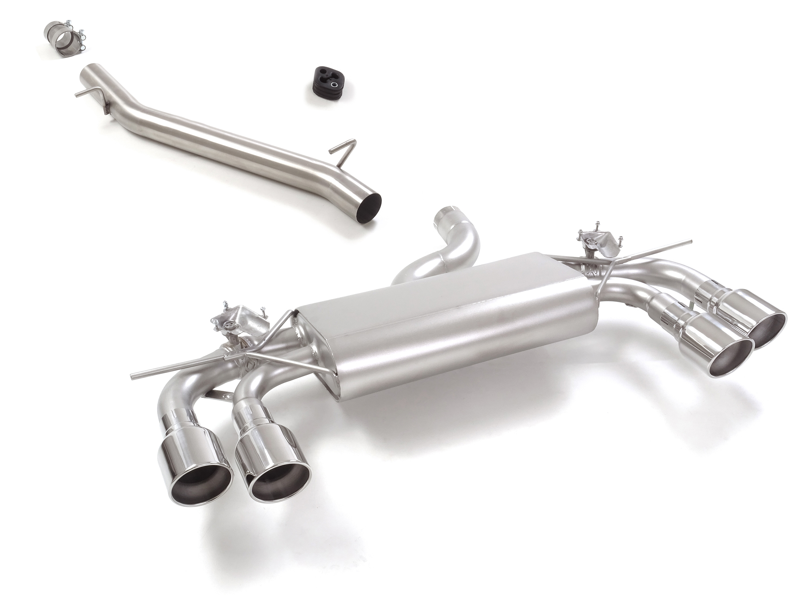 Sportauspuff VW Golf 8 R 2x102mm mit Klappe ECE | Ragazzon