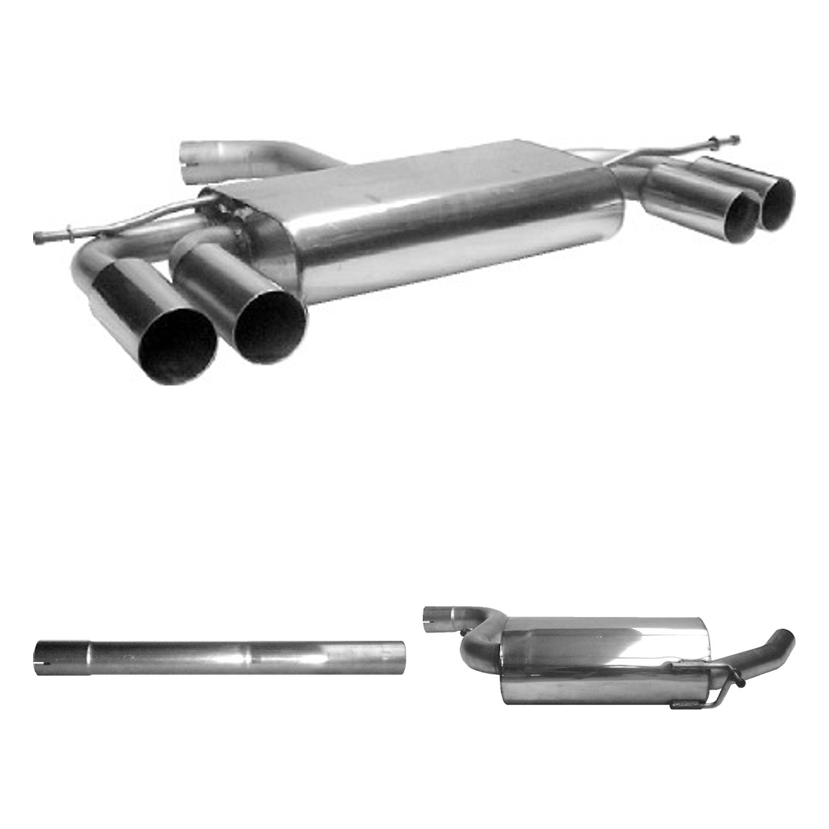 Bastuck Komplettanlage Quattro – Volkswagen Golf 6 Golf 6 Diesel