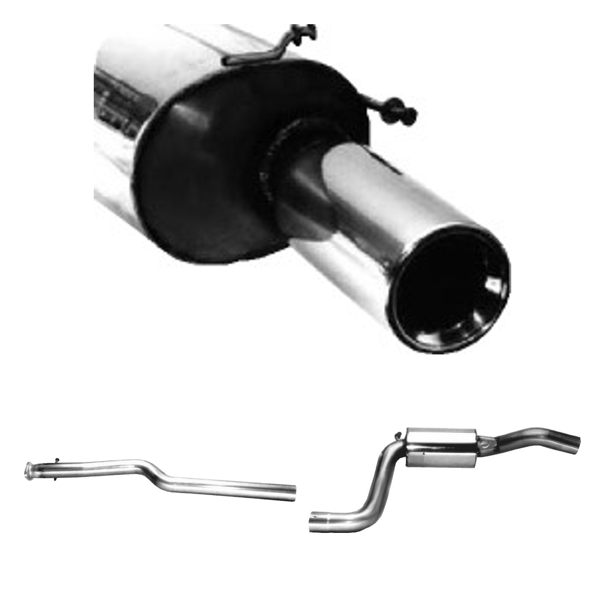 Bastuck Komplettanlage Single – Ford Fiesta Fiesta Typ JAS, JBS (Bj. 1995-2001) Benziner