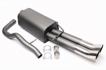 TA Technix Sportauspuff VW Bora 1J – hochgezogen, rund, scharf, EG