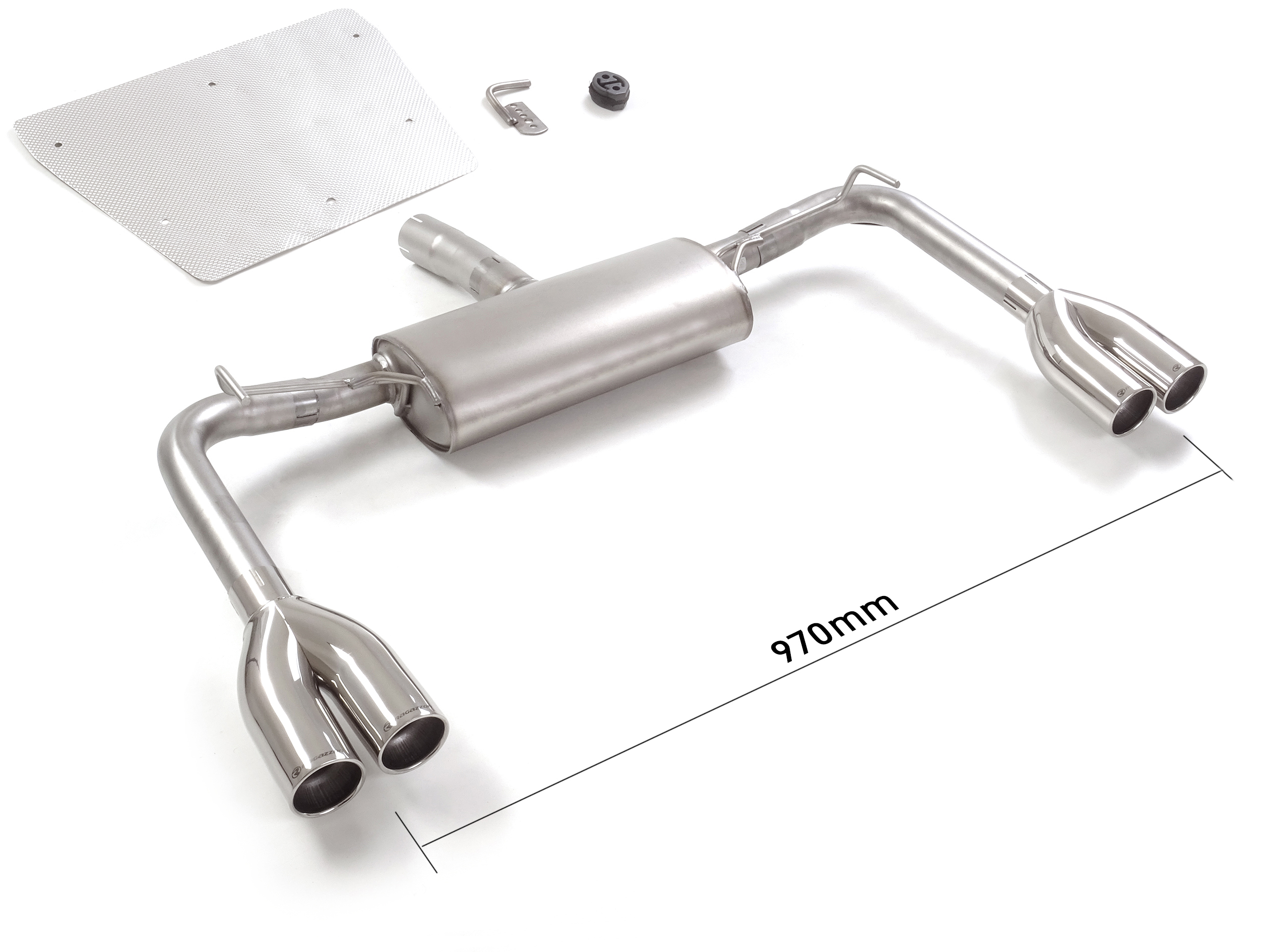 Sportauspuff Alfa Romeo Giulietta 1.4 TB 2x80mm ECE | Ragazzon