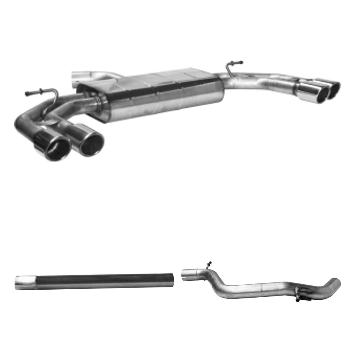 Bastuck Komplettanlage Quattro – Audi A3 8V / S3 8V Audi A3 8V Diesel