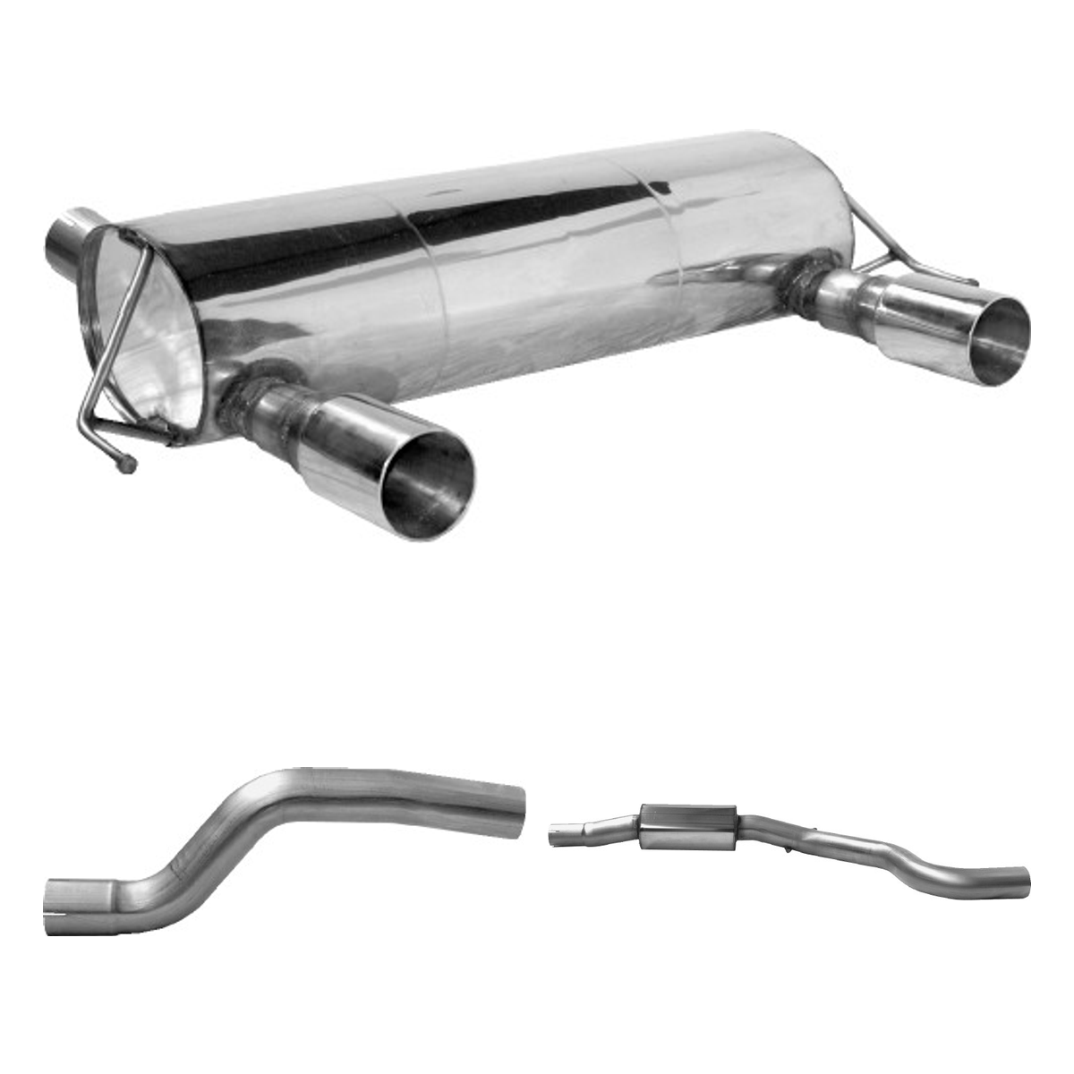 Bastuck Komplettanlage Twin – Opel Corsa Corsa D OPC