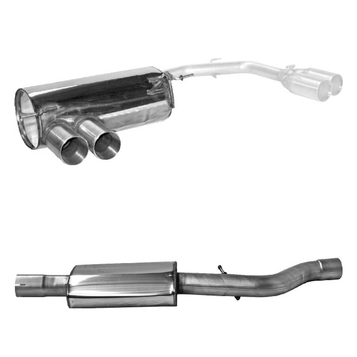 Bastuck Komplettanlage Quattro – BMW 1er E82 118i / 120i