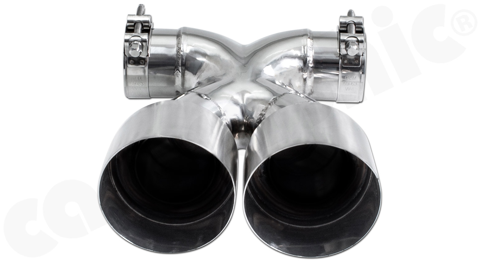 CARGRAPHIC Sport Doppel-Endrohr "X" für Porsche 718 Boxster / Cayman 2,0L 2,5L