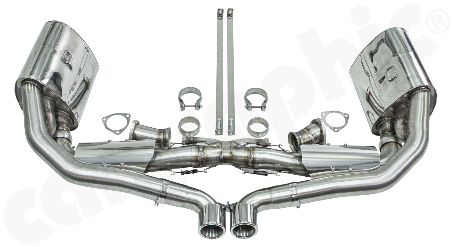 Cargraphic Abgasanlage Porsche 993 Gillet mit Kat Super Sound Export