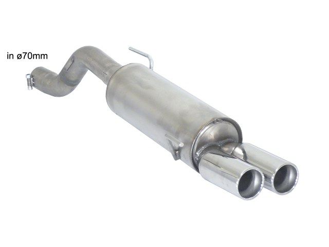 Sportauspuff Abarth Punto 1.4 TJET 2x80mm ECE | Ragazzon