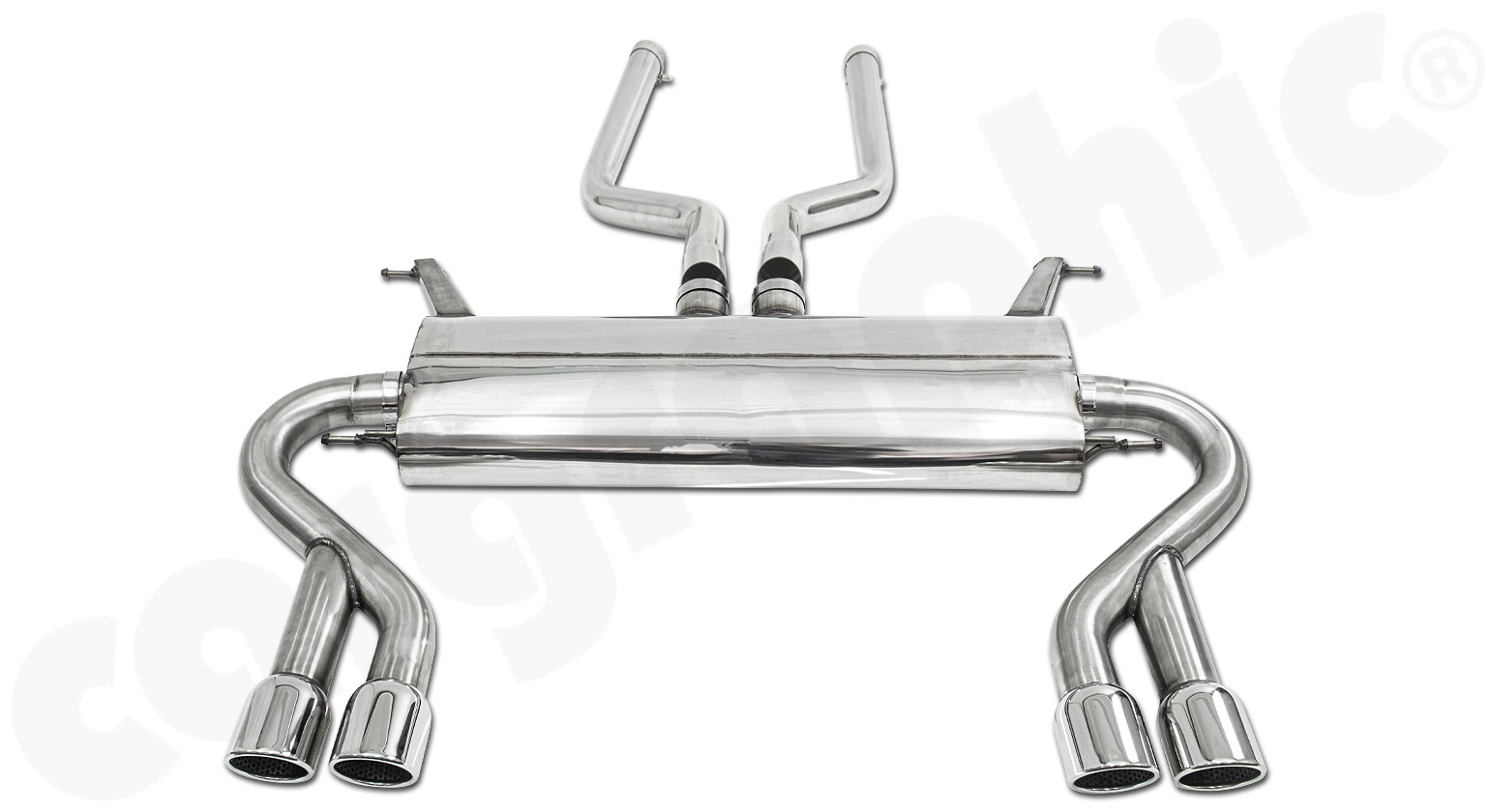 Cargraphic Endschalldämpfer Range Rover L322 V8 4,4l BMW Motor 4x89mm