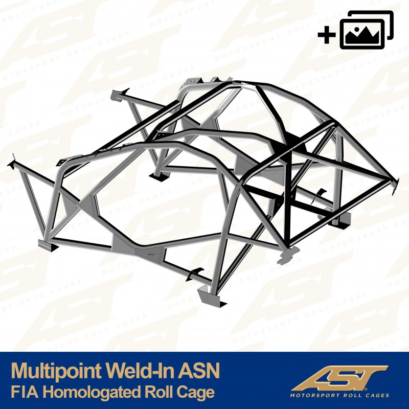 Kafig mit FIA-Homologation TOYOTA MR-2 (W30) 2-door Roadster MULTIPOINT WELD IN ASN