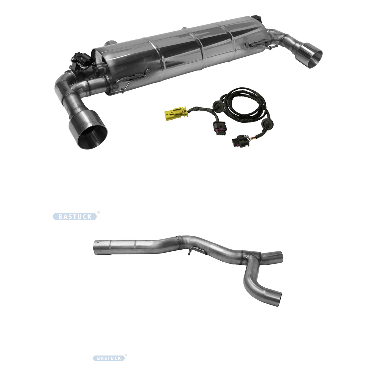 Bastuck Komplettanlage Twin – BMW 3er G20 / G21 3er G20 / G21 330i inkl. xDrive ab 2019 für Modelle mit Serienklappensteuerung