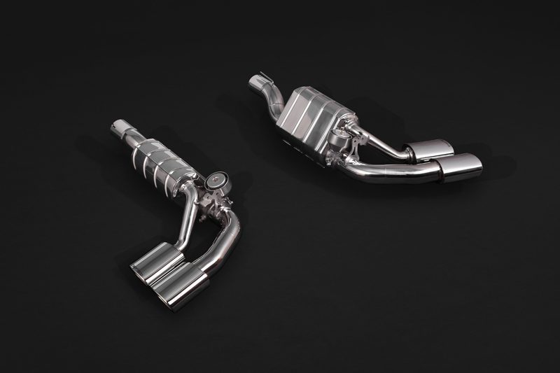 Capristo Abgasanlage Mercedes G500 W463A 4-flutig mit OEM-Klappen