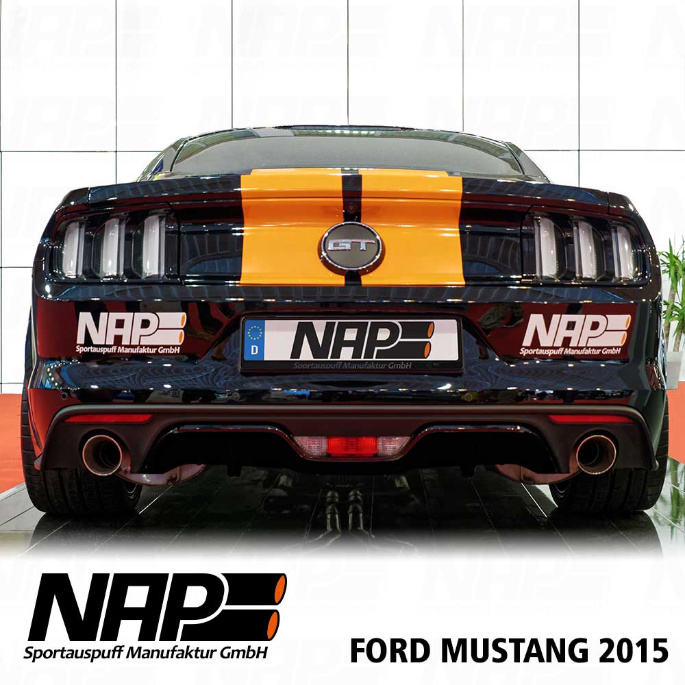 NAP Klappenauspuff passend für Ford Mustang 2015 5.0 V8