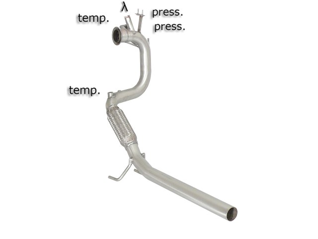 Downpipe + DPF-Ersatzrohr Set Audi A1 1.6 TDI 8X | Ragazzon