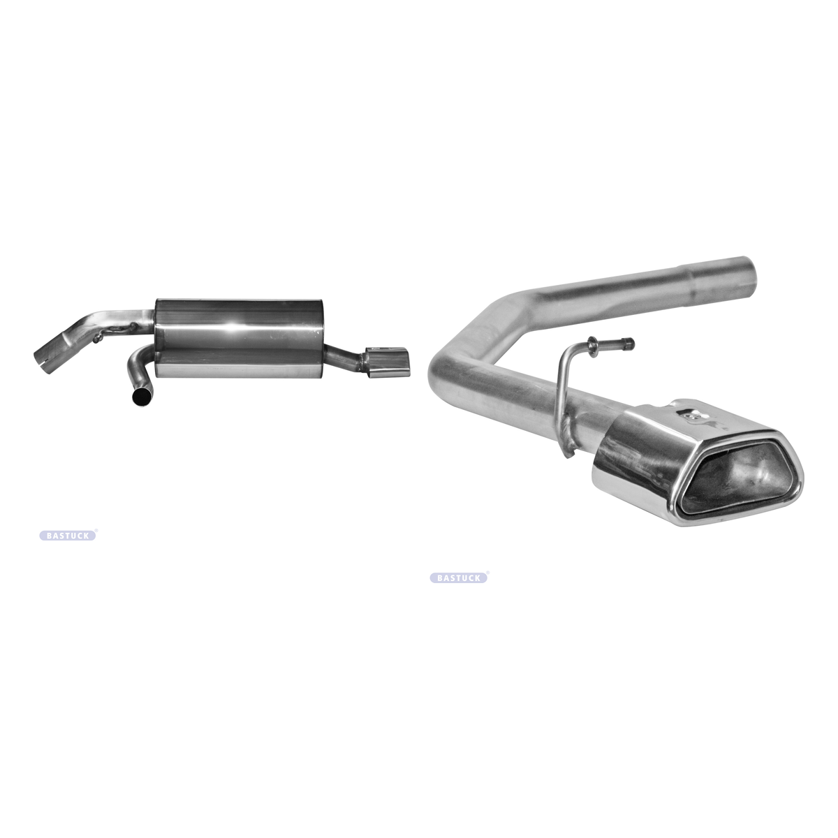 Bastuck Endschalldämpfer Twin – Peugeot 208 208 1.6l Turbo THP incl. GTI