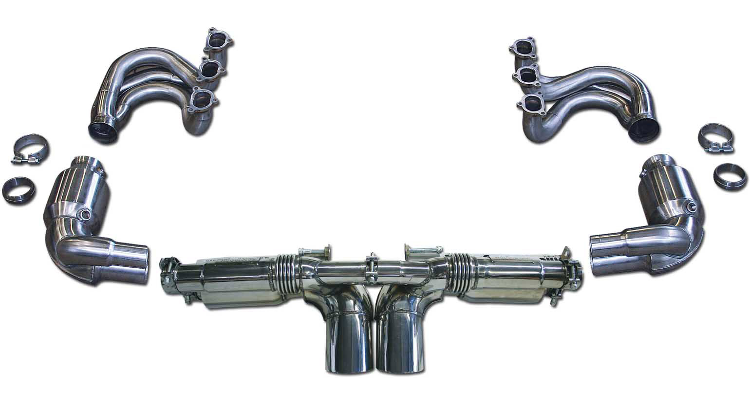 Cargraphic Motorsport Abgasanlage Porsche 997.2 GT3/GT3RS Kit 5 Lightweight