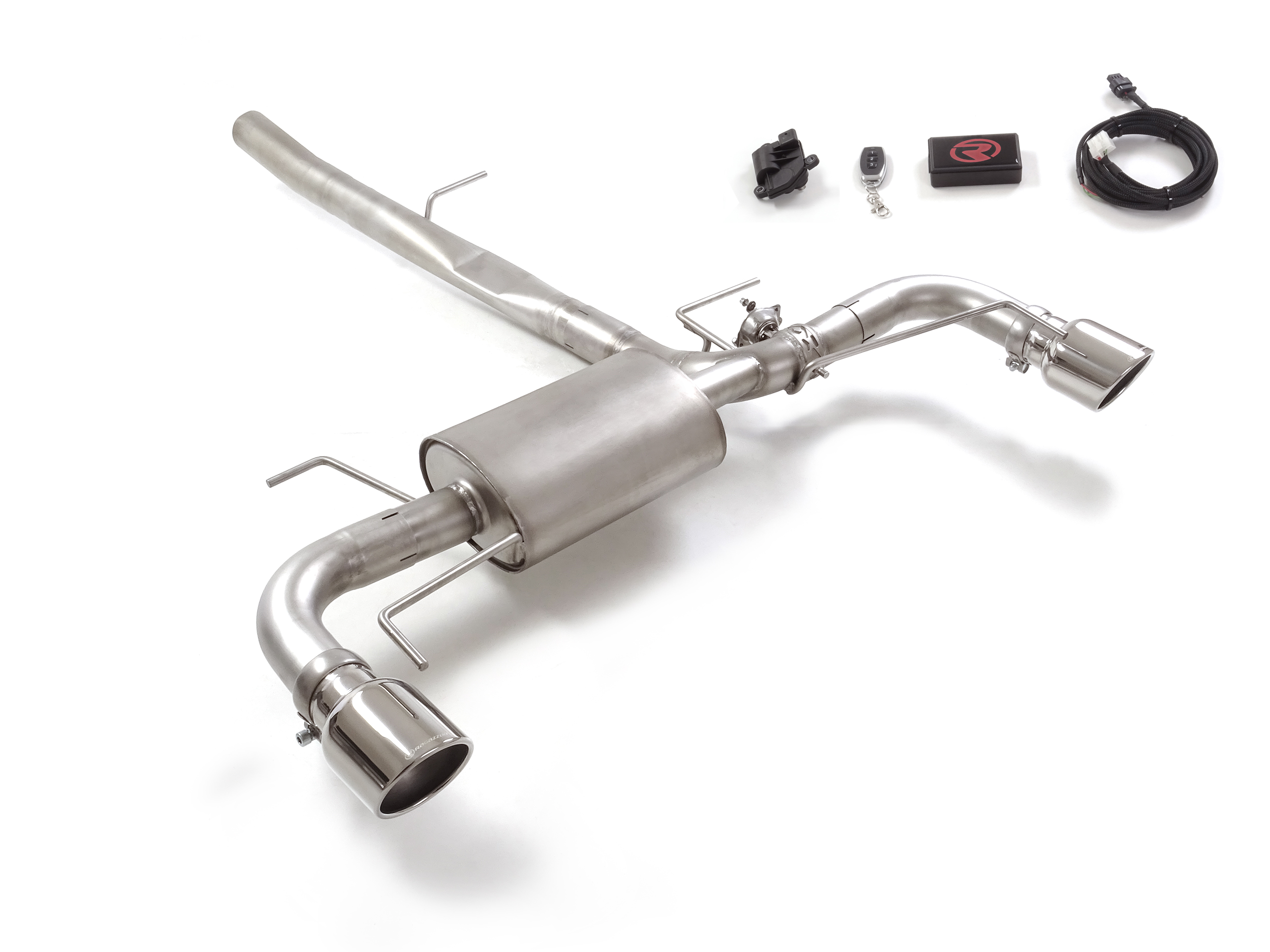 Sportauspuff Chevrolet Camaro VI 2.0T 2x114mm mit Klappe | Ragazzon