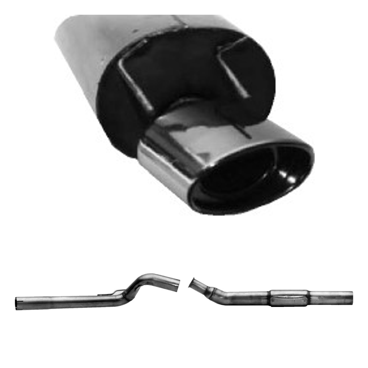 Bastuck Komplettanlage Single – Renault Twingo 1 Twingo 1