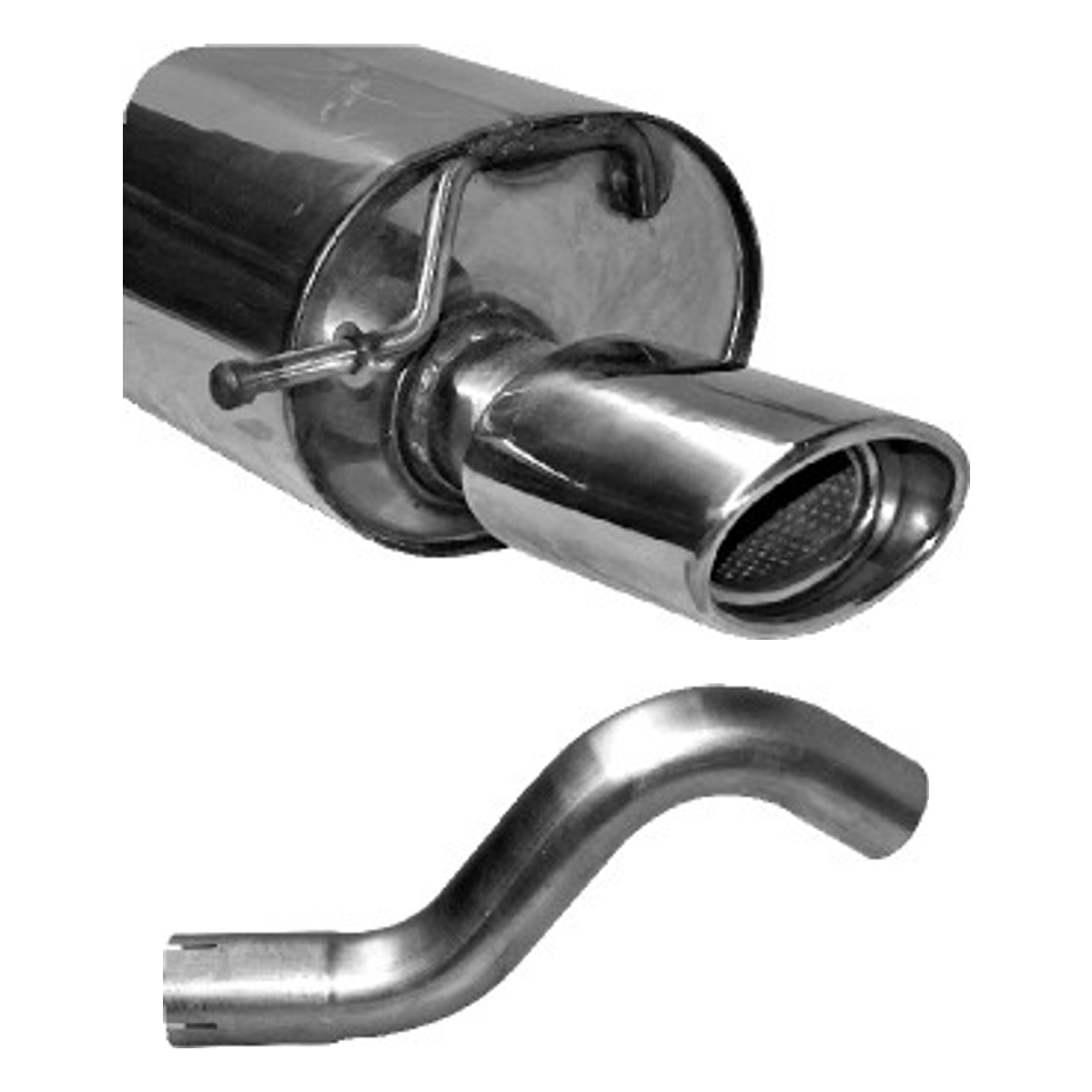 Bastuck Endschalldämpfer Single – Renault Twingo 2 Twingo 2 RS