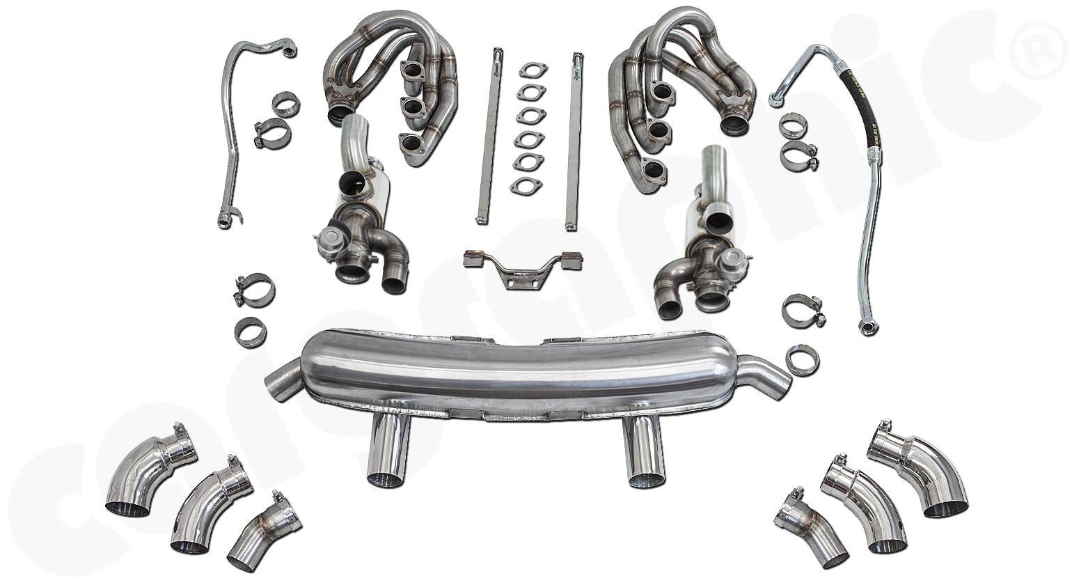 Cargraphic Abgasanlage Porsche 911 G-Modell 2,7l/SC Sportkat Heizung mit Klappen