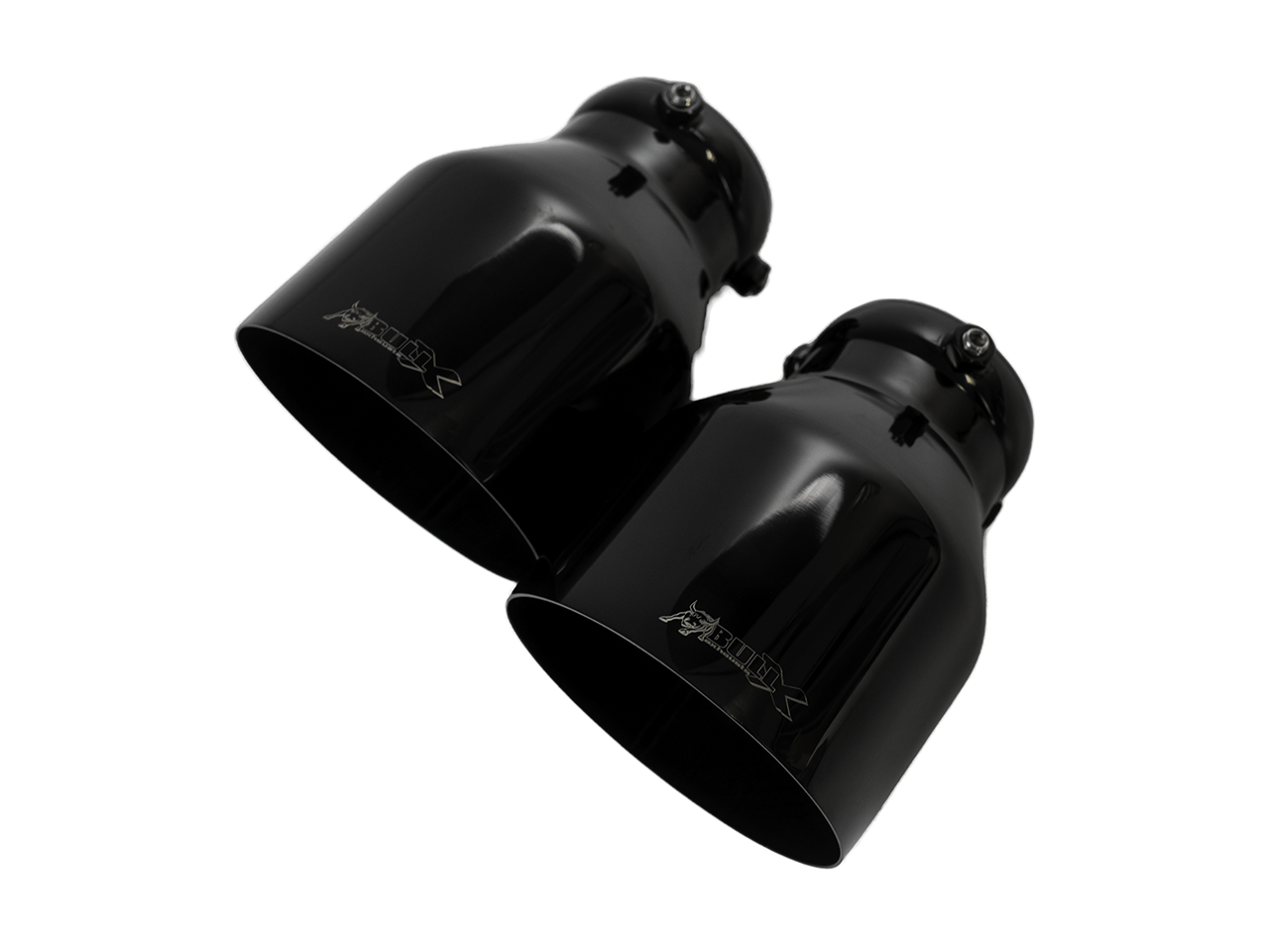 Bull-X Endrohrset: Typ 1 scharf schwarz 89mm