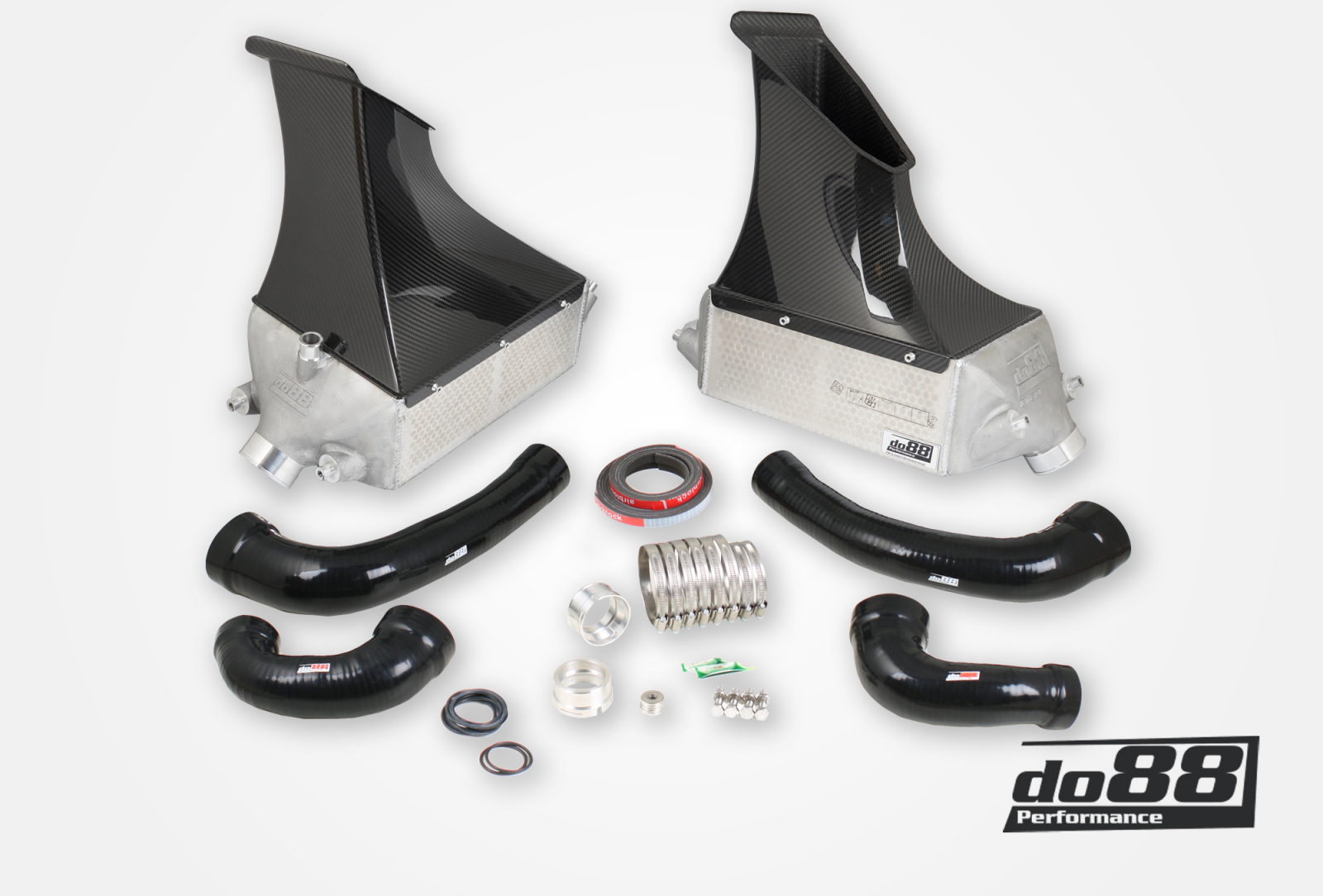 do88 MERA Ladeluftkühler-Kit für do88 oder OEM Y-Rohr Porsche 911 991.1 Turbo