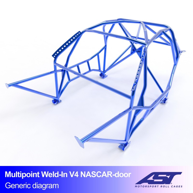 Kafig  SCION FR-S (ZC6) 2-door Coupe MULTIPOINT WELD IN V4 NASCAR-door für drift