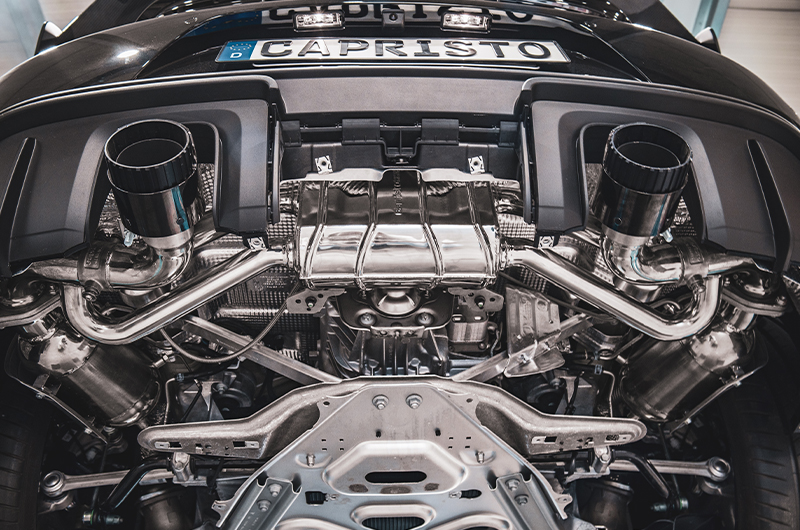 Capristo Klappenauspuff Porsche 718 GT4 RS CES-3 ECE