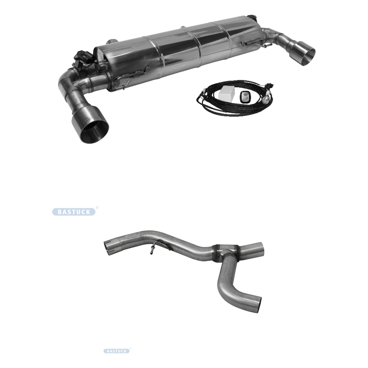 Bastuck Komplettanlage Twin – BMW 3er G20 / G21 3er G20 / G21 320i ab 2019 für Modelle ohne Serienklappensteuerung