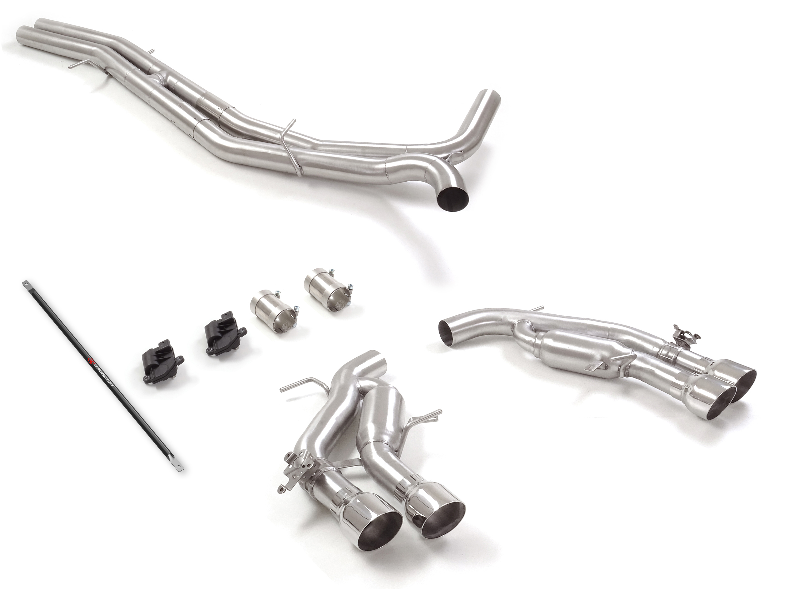 Sportauspuff Audi A6 4.0 TFSI C8 Avant 2x102mm mit Klappe | Ragazzon