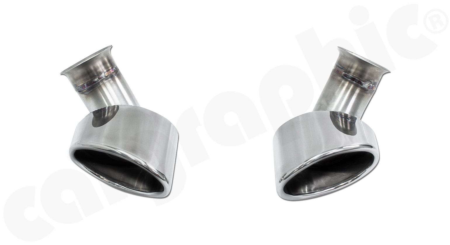CARGRAPHIC Endrohrsatz für Porsche 996 Carrera 2/4 3,4l 3,6l GT3
