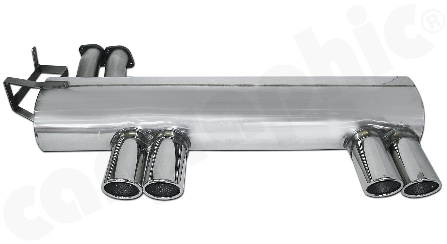 Cargraphic Endschalldämpfer BMW E46 M3 4x89mm rund