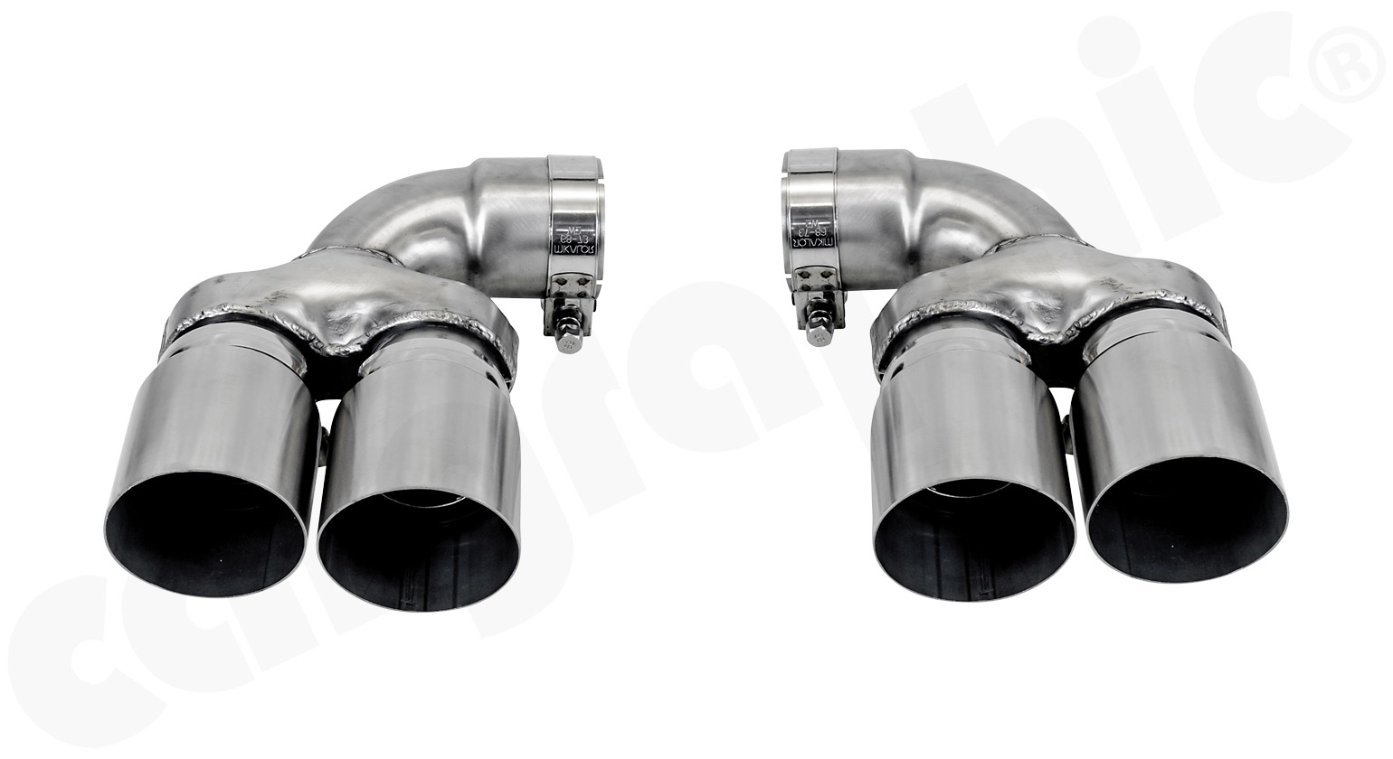 Cargraphic Endrohrsatz BMW 5er G30/G31 4x89mm Gewichtsoptimierte Variante Edelstahl