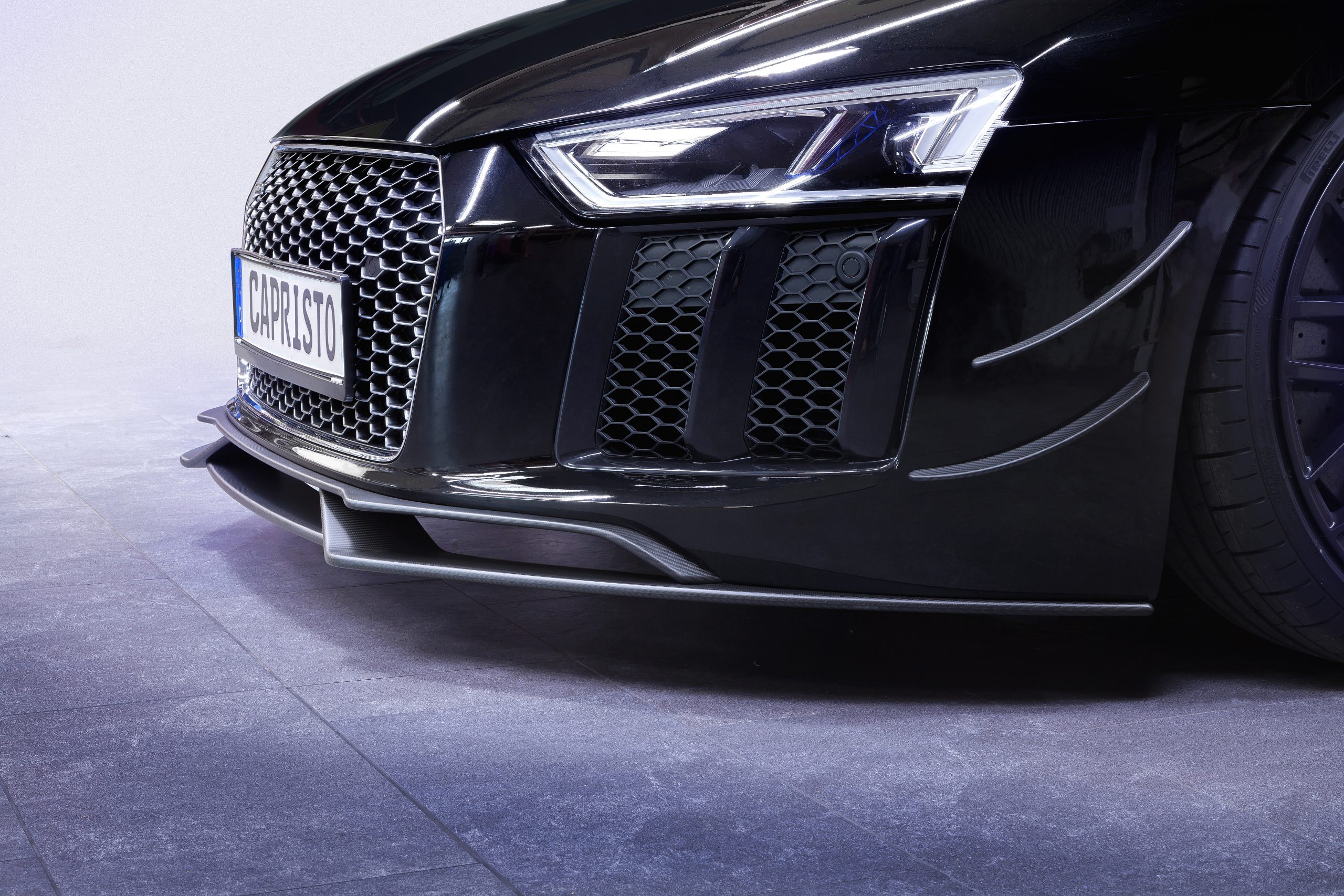 Capristo Carbon Frontspoiler Audi R8 V10 Facelift glänzend mit Teilegutachten