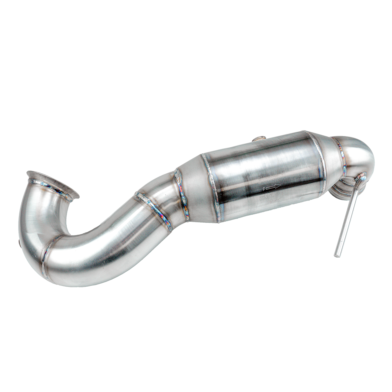 Bull-X Downpipe 3,5" Mercedes A45 W176, CLA45 C117, GLA45 AMG X156 (mit ECE*) - inkl. 100 Zellen Sportkat (ohne Betriebserlaubnis)
