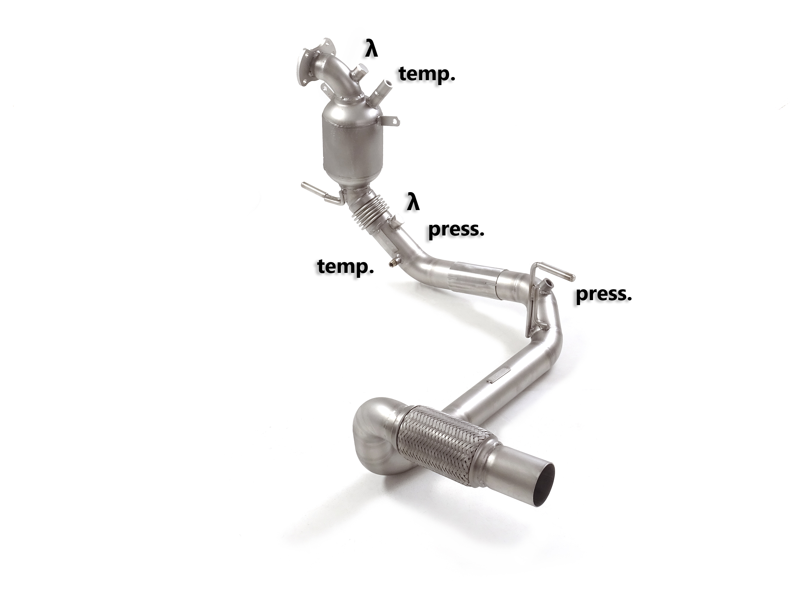Downpipe + DPF-Ersatzrohr Set Jeep Wrangler JK 2.8 CRD | Ragazzon