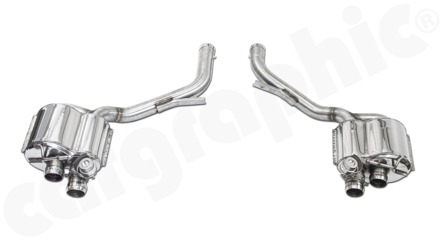 CARGRAPHIC Sport Endschalldämpfer für Porsche Panamera 970 S 4S GTS 4,8L V8