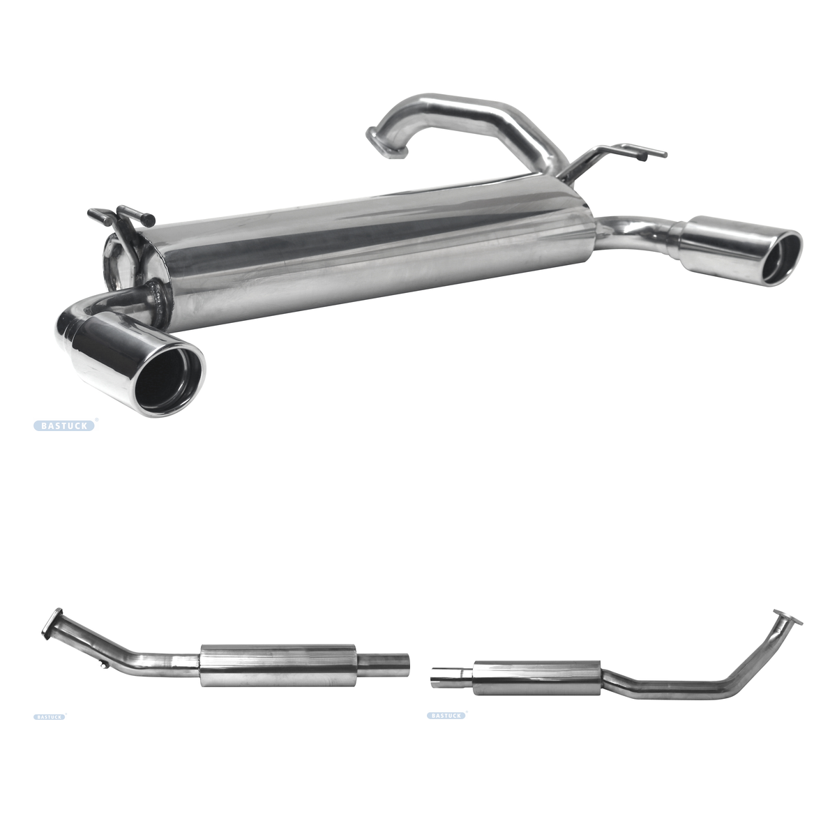 Bastuck Komplettanlage Twin – Suzuki SX4 S-Cross SX4 S-Cross