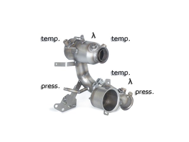 Downpipe + DPF-Ersatzrohr Set Audi A3 1.6 TDI 8V | Ragazzon