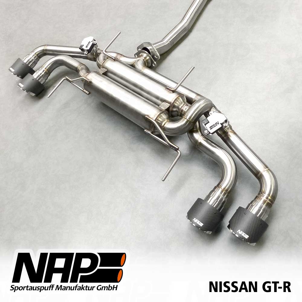 NAP Klappenauspuff passend für Nissan GT-R