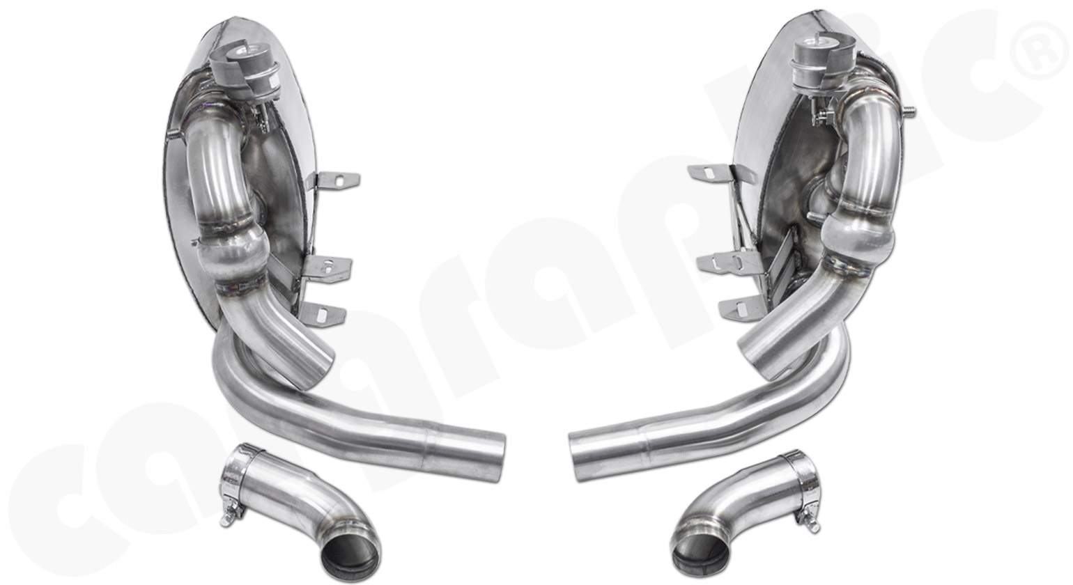 Cargraphic Endschalldämpfersatz Porsche 997.1 Carrera 2S/4S 3,8l mit Abgasklappen