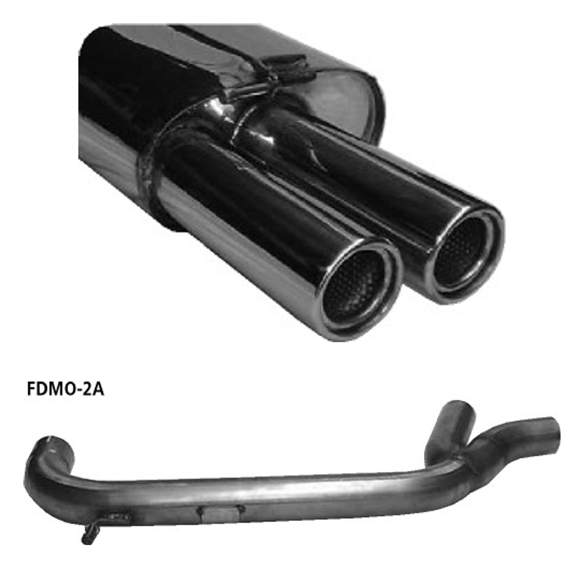 Bastuck Endschalldämpfer Quattro – Ford Mondeo 2 Mondeo 2 (Bj. 2000-2007) Limousine 2 ESD Diesel
