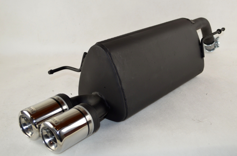 Ulter Sport Stahl EG Sportauspuff für Fiat Grande Punto (2005-2009) Hatchback 1,4i 16V 70 kW