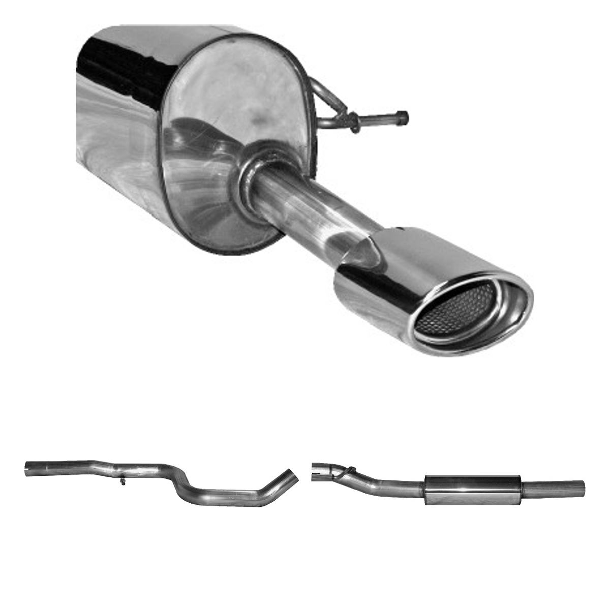Bastuck Komplettanlage Single – Peugeot 207 207